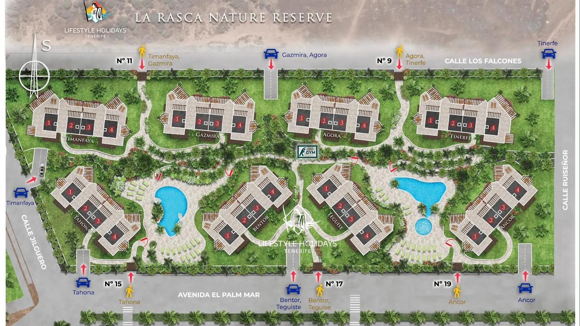 Colinas - Bentor 0,3 Pool View 1B Villa Arona